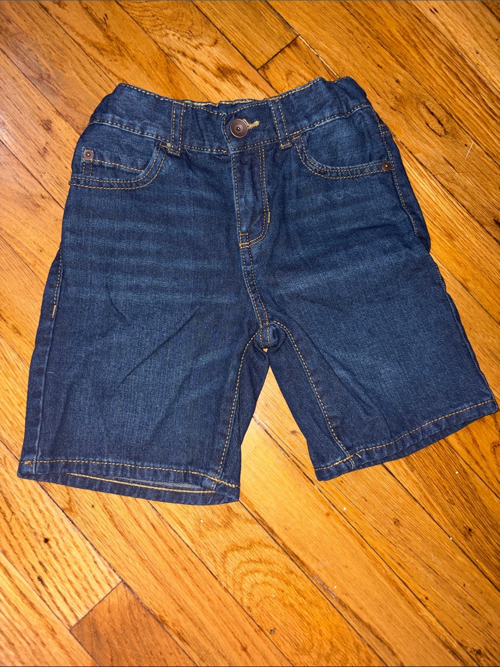 Classic Dark Blue Denim Shorts for Kids